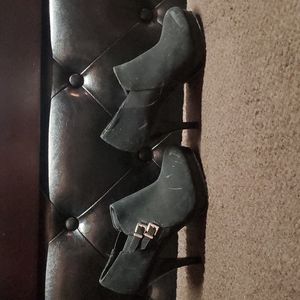 Black ankle booties